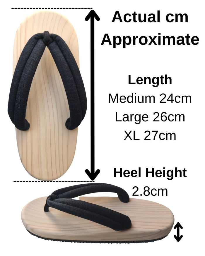 Wood Unpainted Natural GETA ZOURI Slippers [Outdoor] - Heiwa Slipper