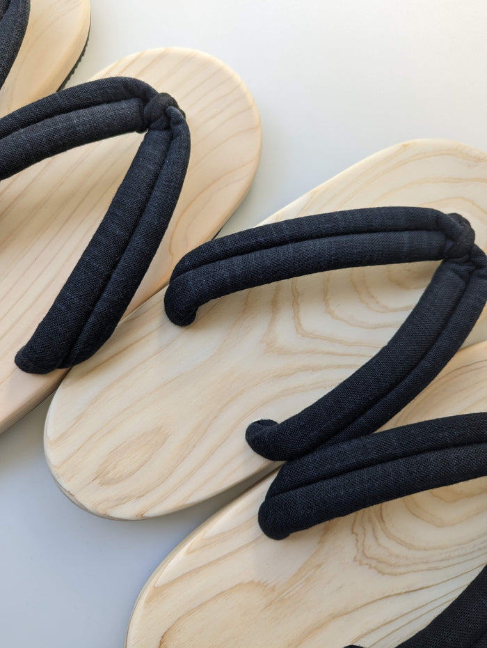 Wood Unpainted Natural GETA ZOURI Slippers [Outdoor] - Heiwa Slipper