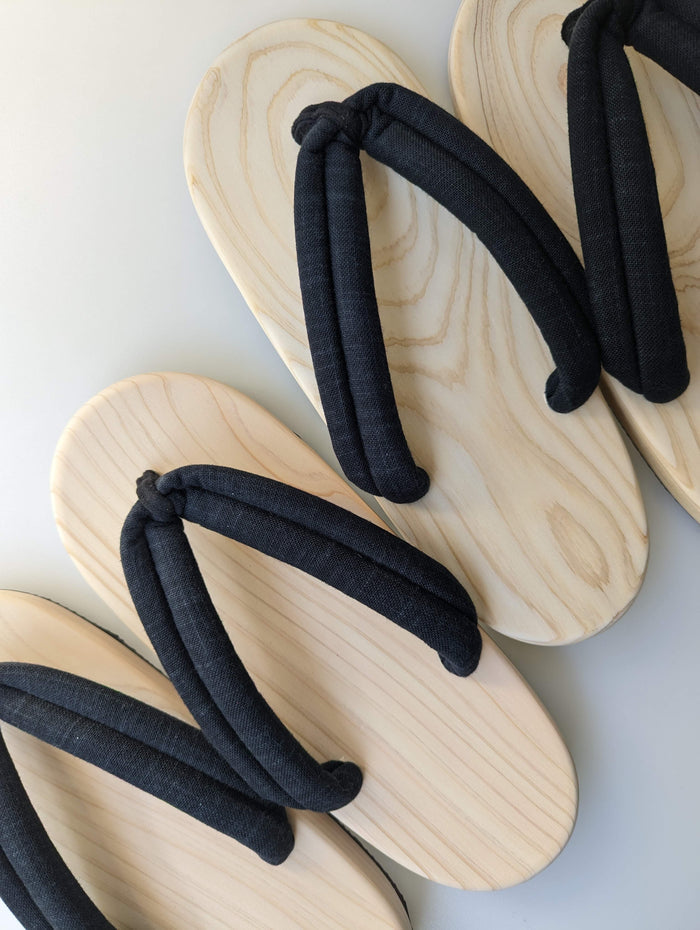 Wood Unpainted Natural GETA ZOURI Slippers [Outdoor] - Heiwa Slipper
