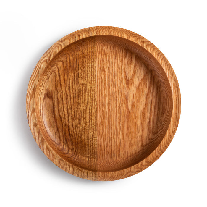 De Jong and Co Wooden Serving Bowl Oak Overhead
