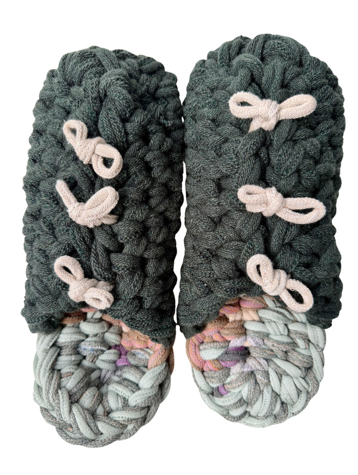 XL | Knit up-cycle slippers 2025-XL01 [XL] 28cm / Regular / 535g
