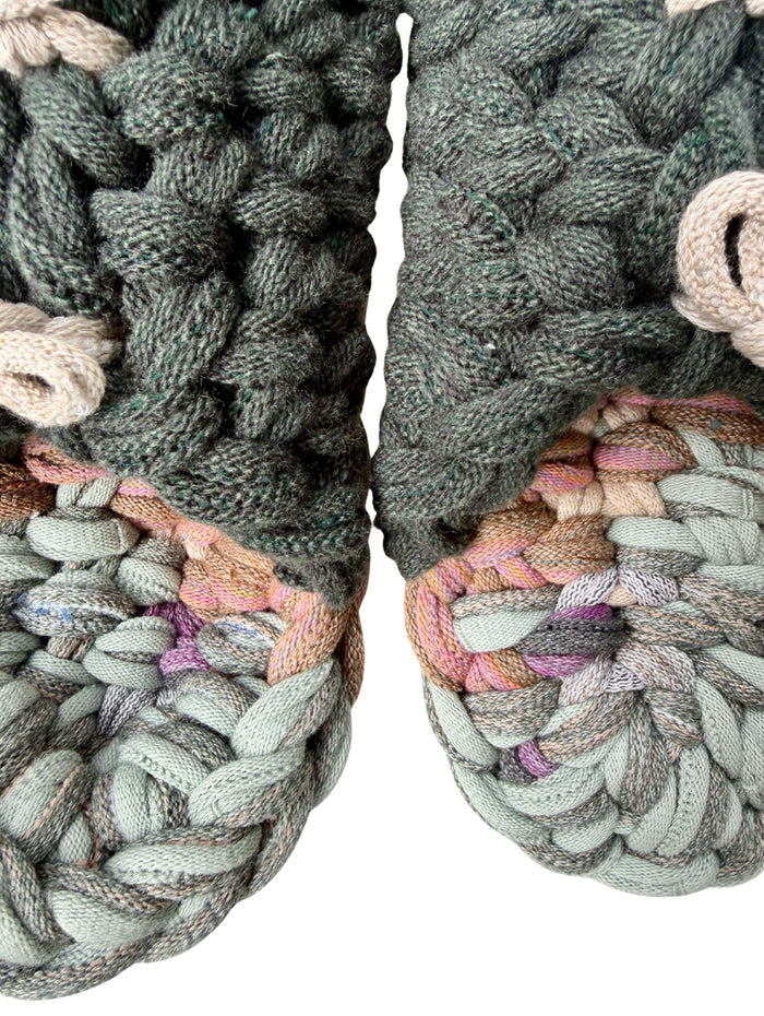 XL | Knit up-cycle slippers 2025-XL01 [XL] 28cm / Regular / 535g