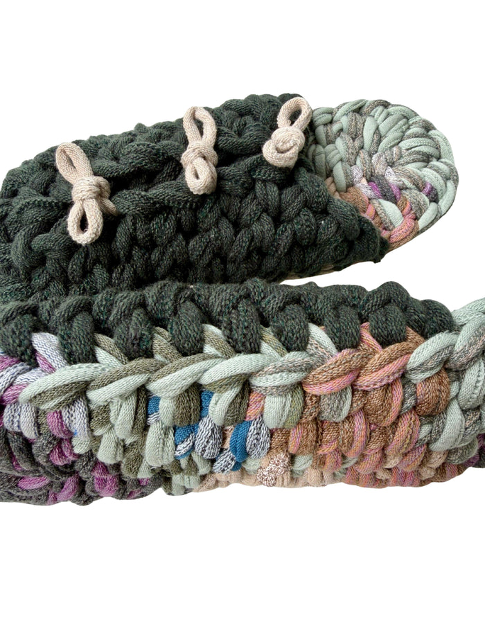 XL | Knit up-cycle slippers 2025-XL01 [XL] 28cm / Regular / 535g