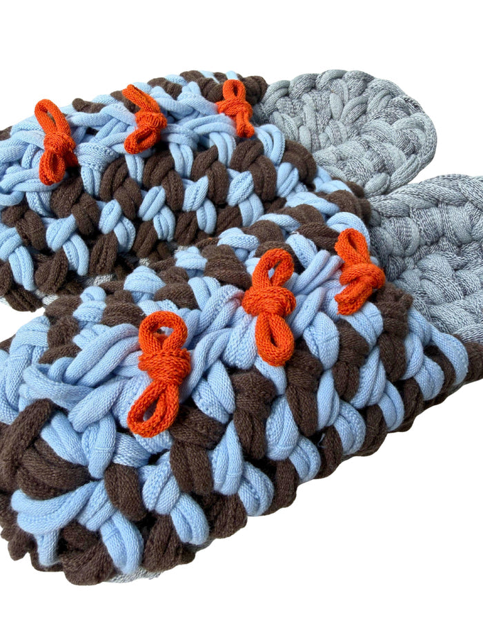 XL | Knit up-cycle slippers 2025-XL02 [XL]