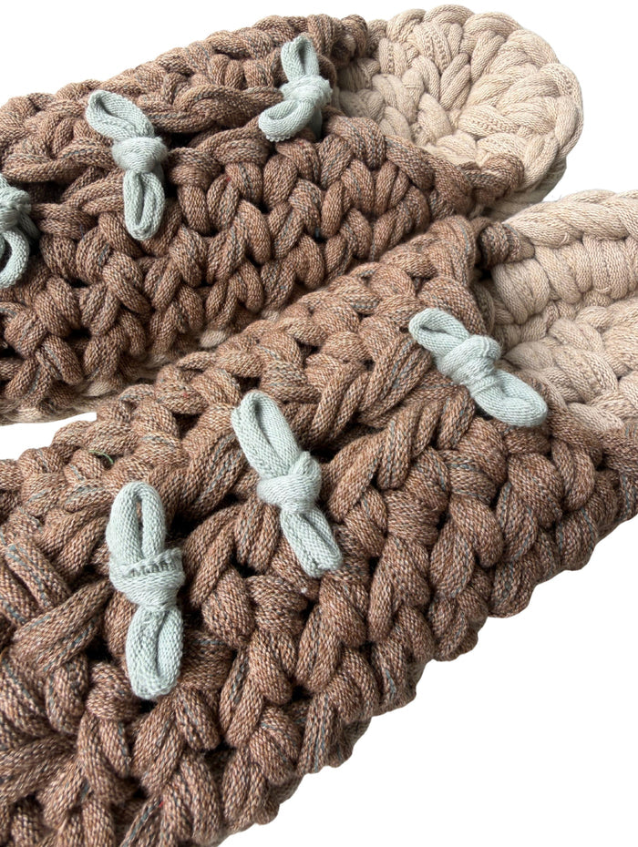 XL | Knit up-cycle slippers 2025-XL08 [XL]