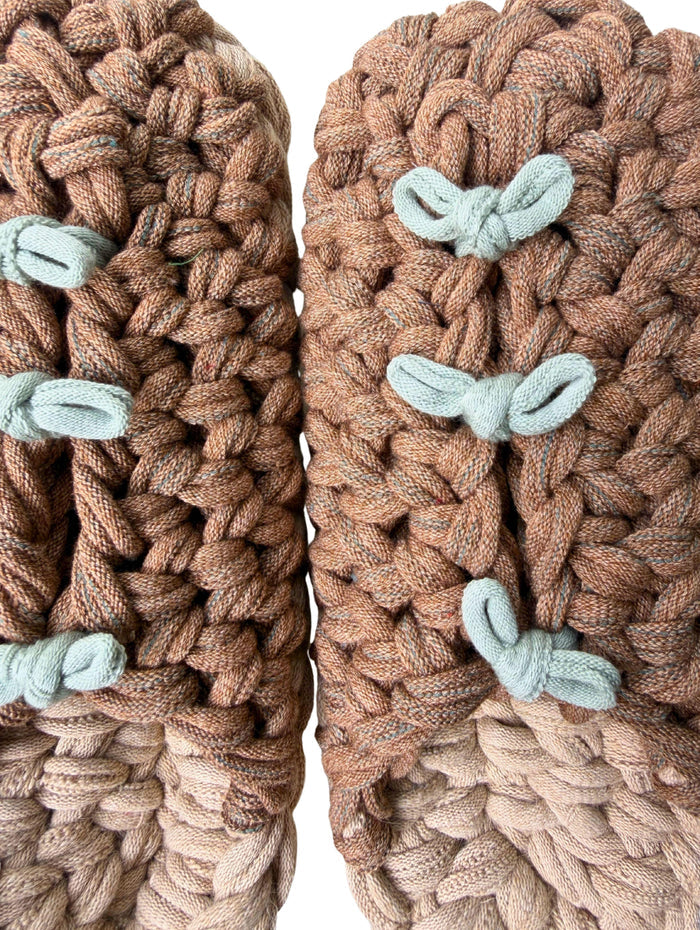 XL | Knit up-cycle slippers 2025-XL08 [XL]