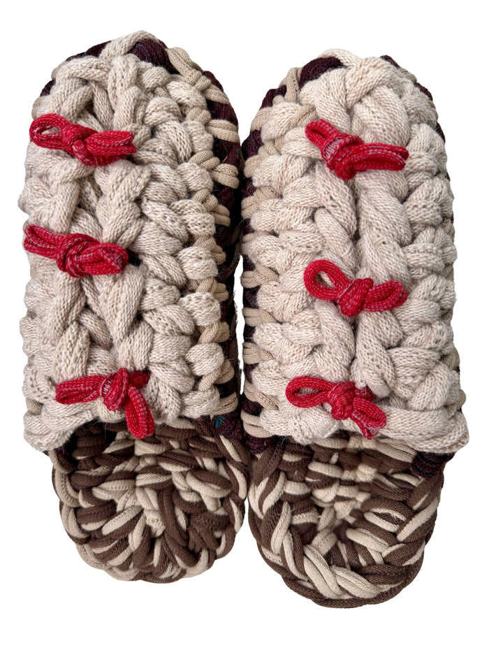 XL | Knit up-cycle slippers 2025-XL09 [XL]