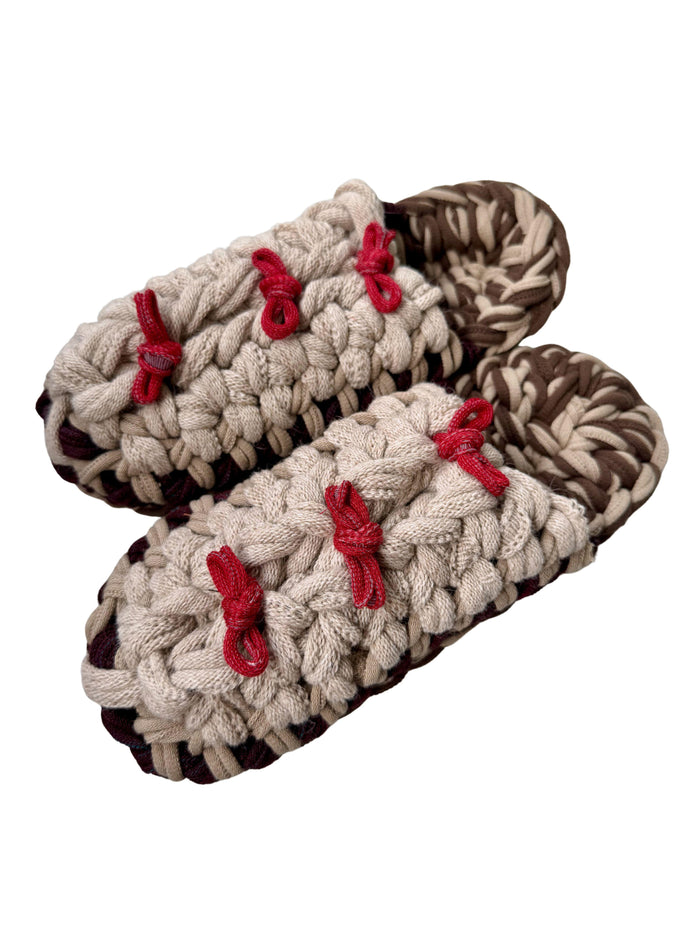 XL | Knit up-cycle slippers 2025-XL09 [XL]