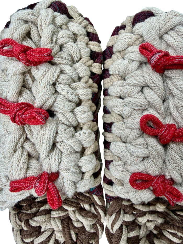 XL | Knit up-cycle slippers 2025-XL09 [XL]