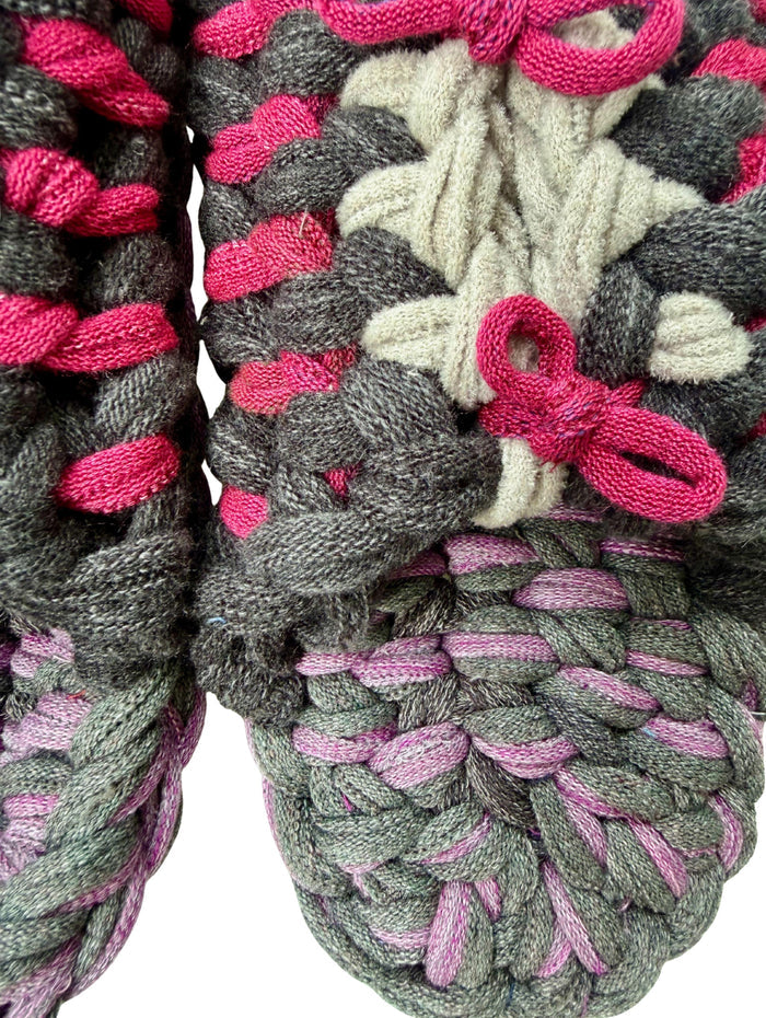 XL | Knit up-cycle slippers 2025-XL10 [XL]