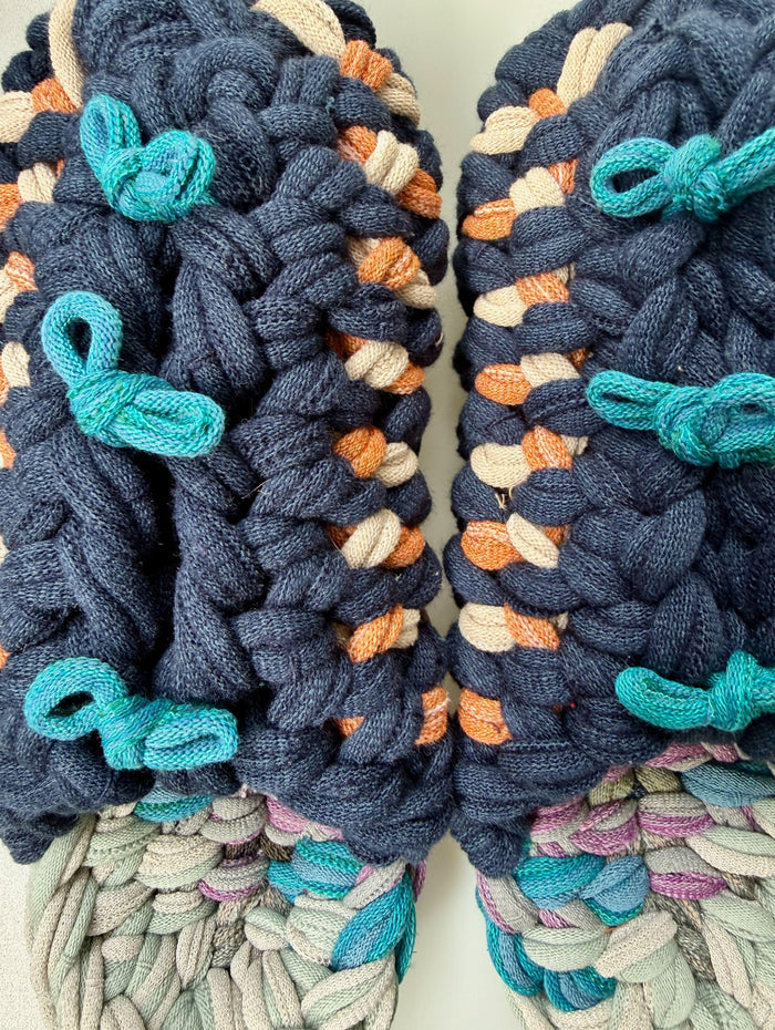 XL | Knit up-cycle slippers 2025-XL11 [XL]