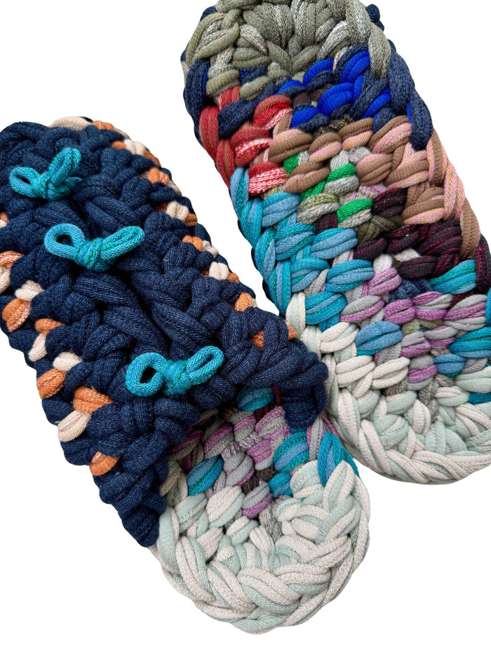 XL | Knit up-cycle slippers 2025-XL11 [XL]