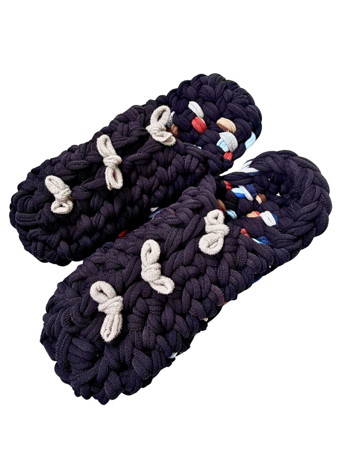 XL | Knit up-cycle slippers 2025-XL12 [XL]