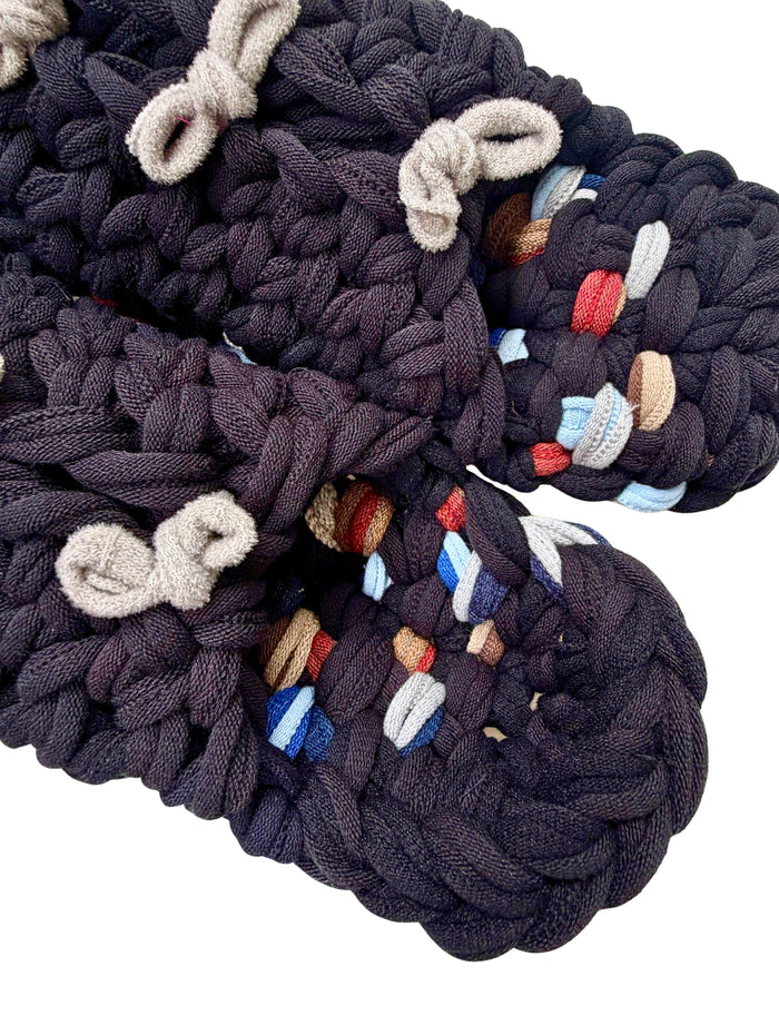 XL | Knit up-cycle slippers 2025-XL12 [XL]