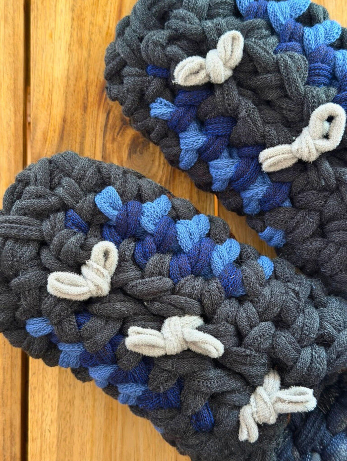 XL | Knit up-cycle slippers 2025-XL14 [XL]