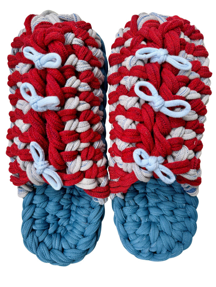 XL | Knit up-cycle slippers 2025-XL15 [XL]
