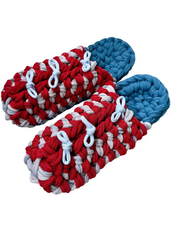 XL | Knit up-cycle slippers 2025-XL15 [XL]