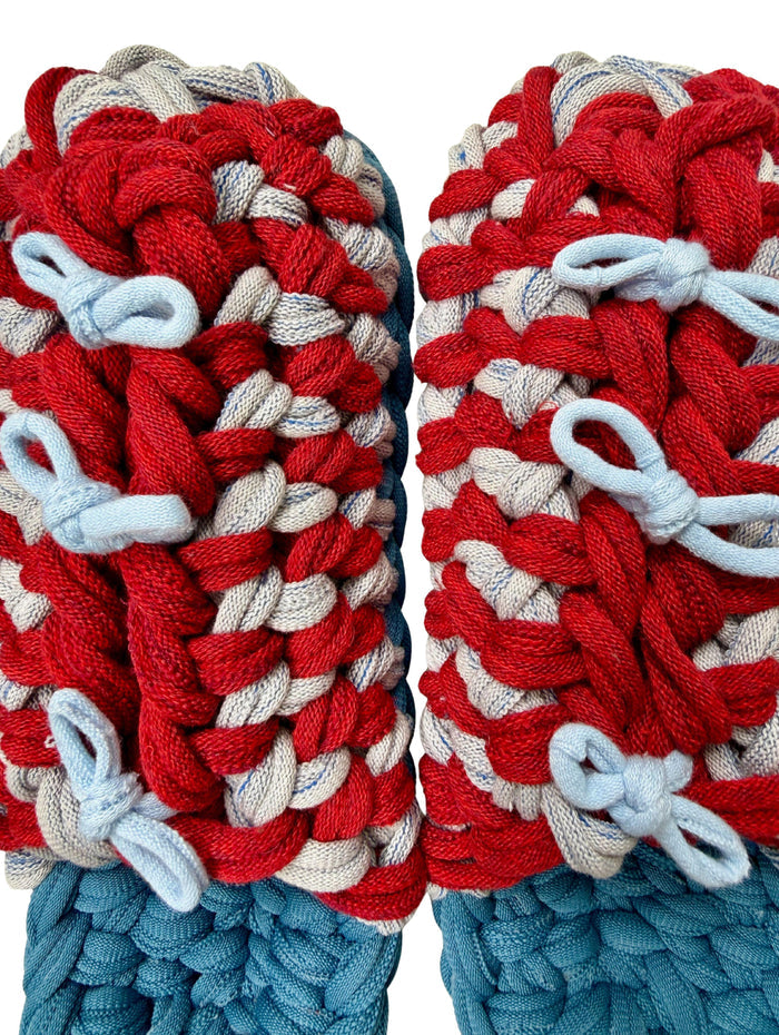 XL | Knit up-cycle slippers 2025-XL15 [XL]