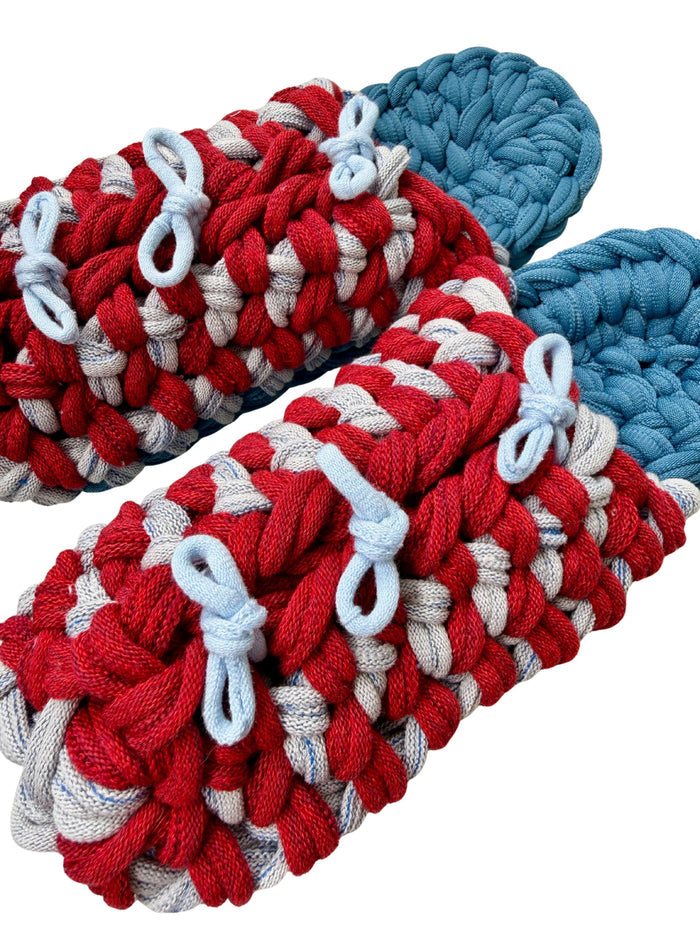 XL | Knit up-cycle slippers 2025-XL15 [XL]