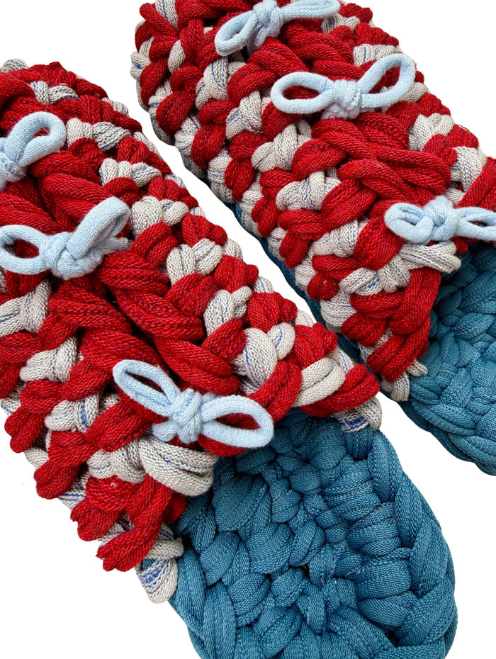 XL | Knit up-cycle slippers 2025-XL15 [XL]