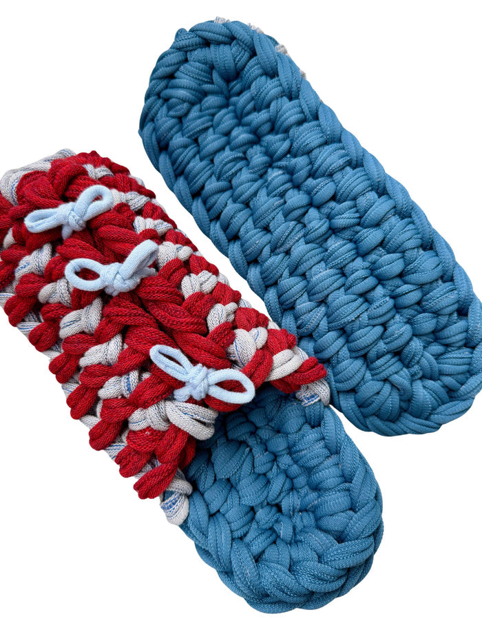 XL | Knit up-cycle slippers 2025-XL15 [XL]