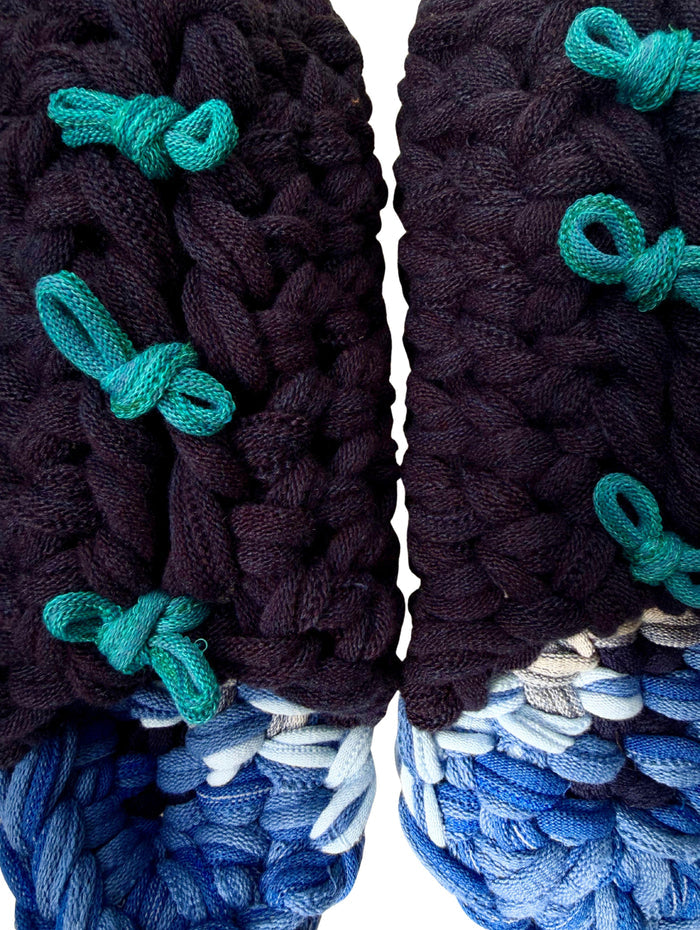 XL | Knit up-cycle slippers 2025-XL16 [XL]