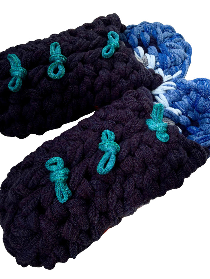 XL | Knit up-cycle slippers 2025-XL16 [XL]