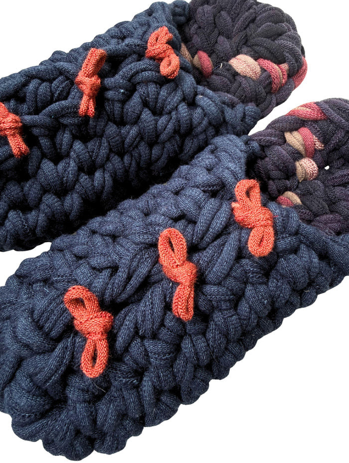 XL | Knit up-cycle slippers 2025-XL17 [XL]