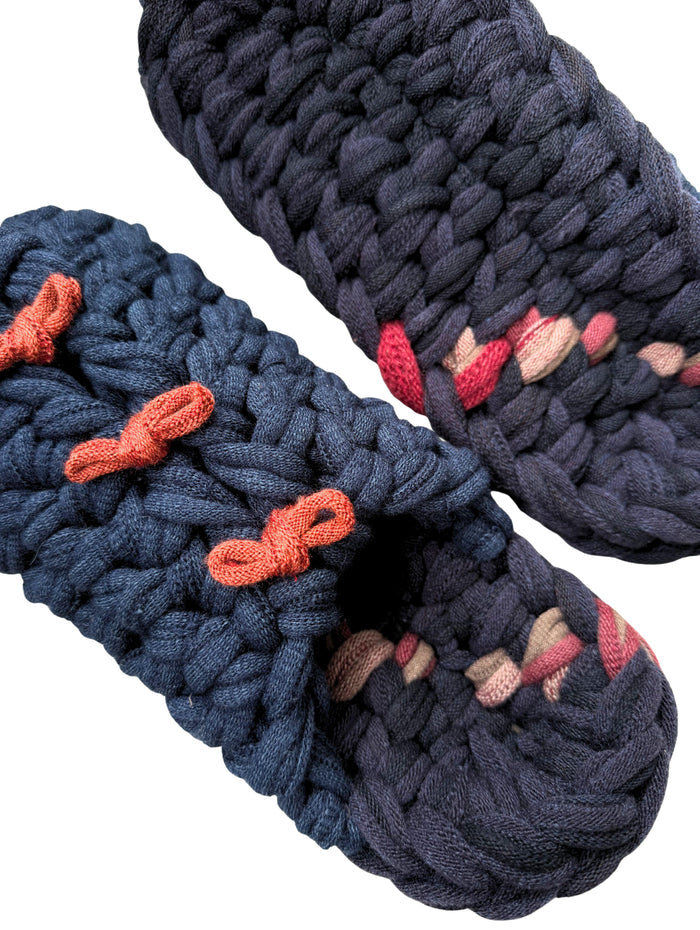 XL | Knit up-cycle slippers 2025-XL17 [XL]