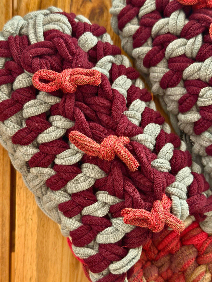 XL | Knit up-cycle slippers 2025-XL18 [XL]