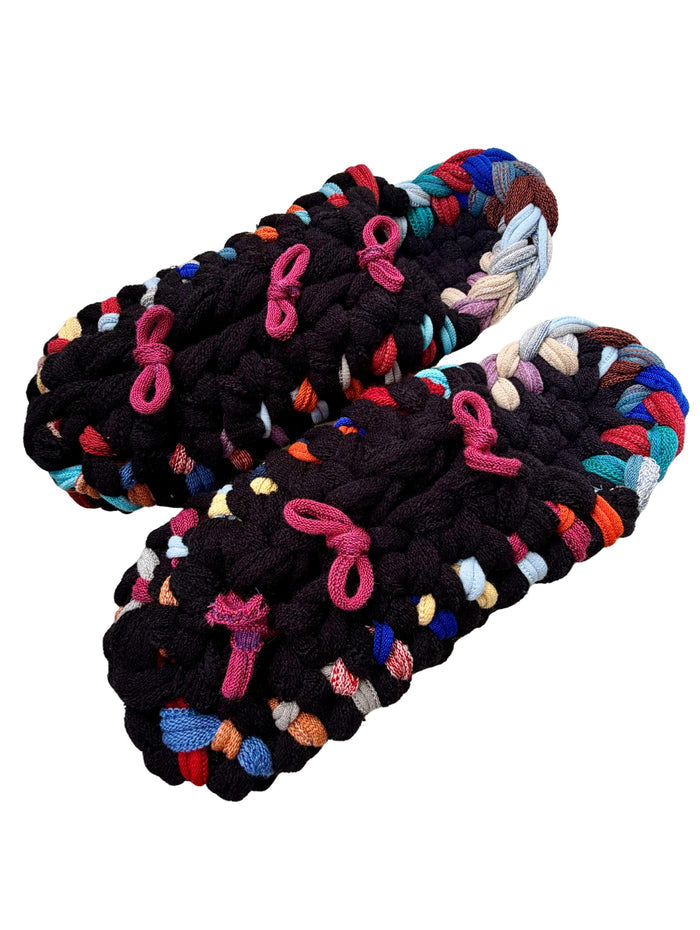 XL | Knit up-cycle slippers 2025-XL21 [XL]