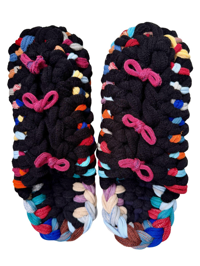 XL | Knit up-cycle slippers 2025-XL21 [XL]