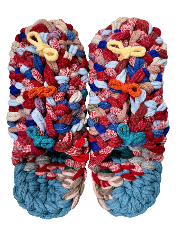 XL | Knit up-cycle slippers 2025-XL23 [XL] 28cm / Regular / 510g