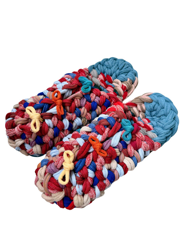 XL | Knit up-cycle slippers 2025-XL23 [XL] 28cm / Regular / 510g