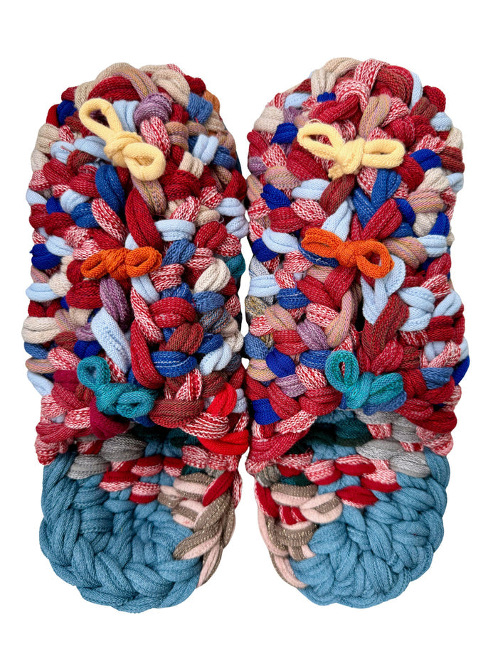 XL | Knit up-cycle slippers 2025-XL23 [XL] 28cm / Regular / 510g