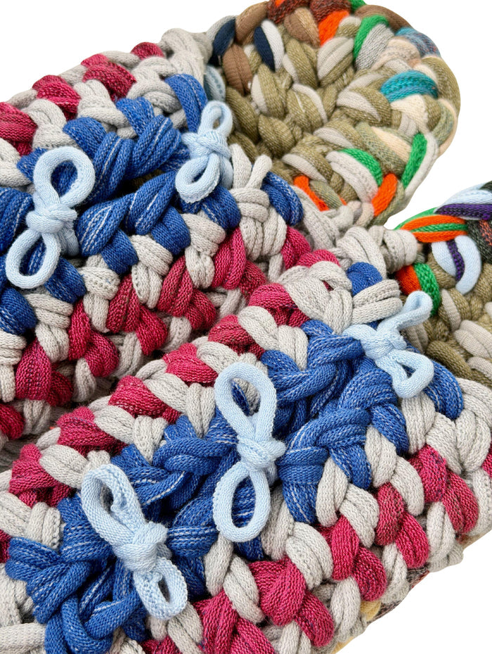 XL | Knit up-cycle slippers 2025-XL24 [XL] 27.5cm / Regular / 500g