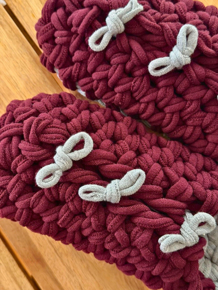 XL | Knit up-cycle slippers 2025-XL25 [XL] 28cm / Regular / 500g