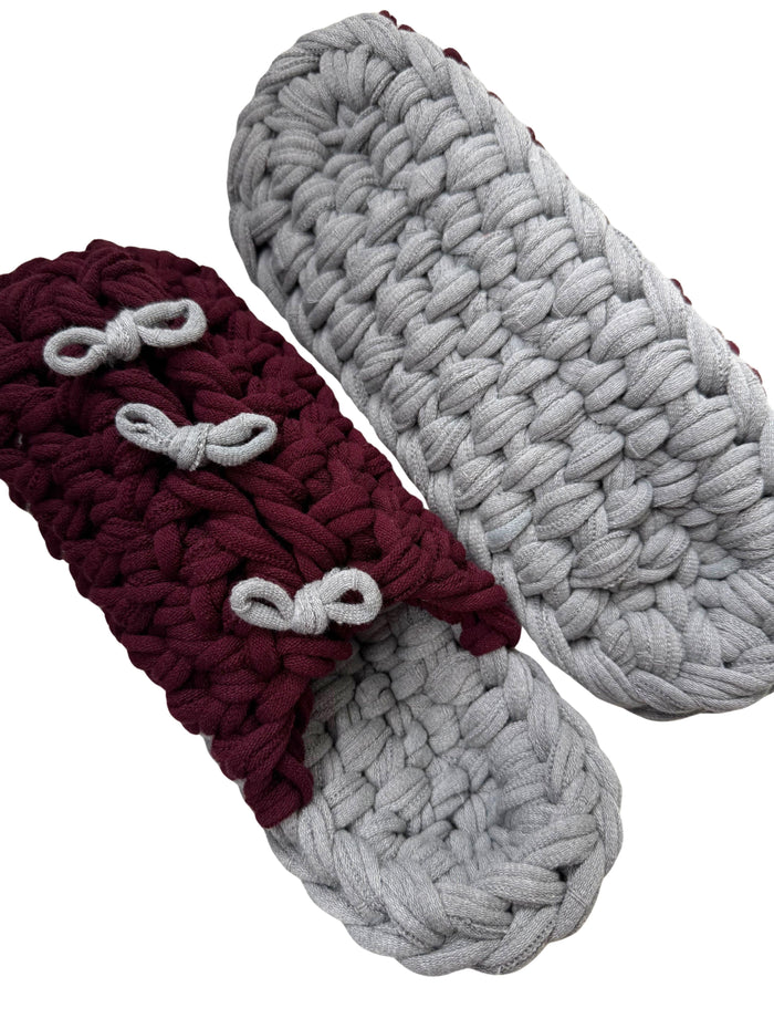 XL | Knit up-cycle slippers 2025-XL25 [XL] 28cm / Regular / 500g