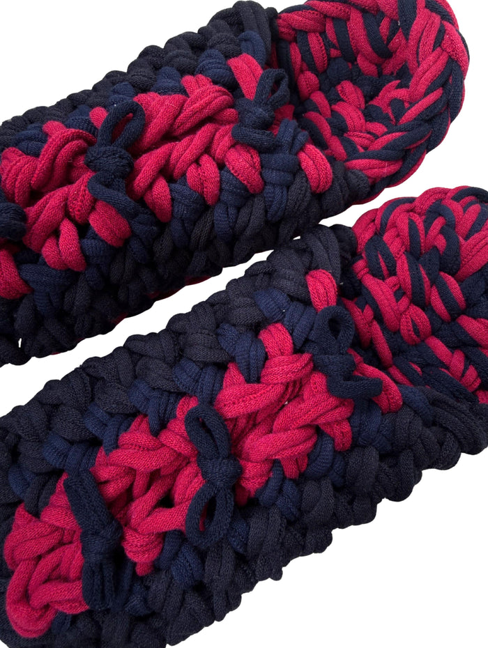 XL | Knit up-cycle slippers 2025-XL27 [XL] 29cm / Regular / 465g