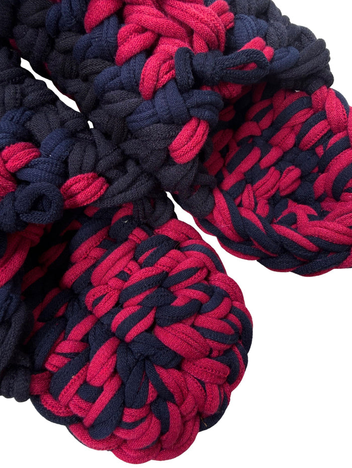 XL | Knit up-cycle slippers 2025-XL27 [XL] 29cm / Regular / 465g