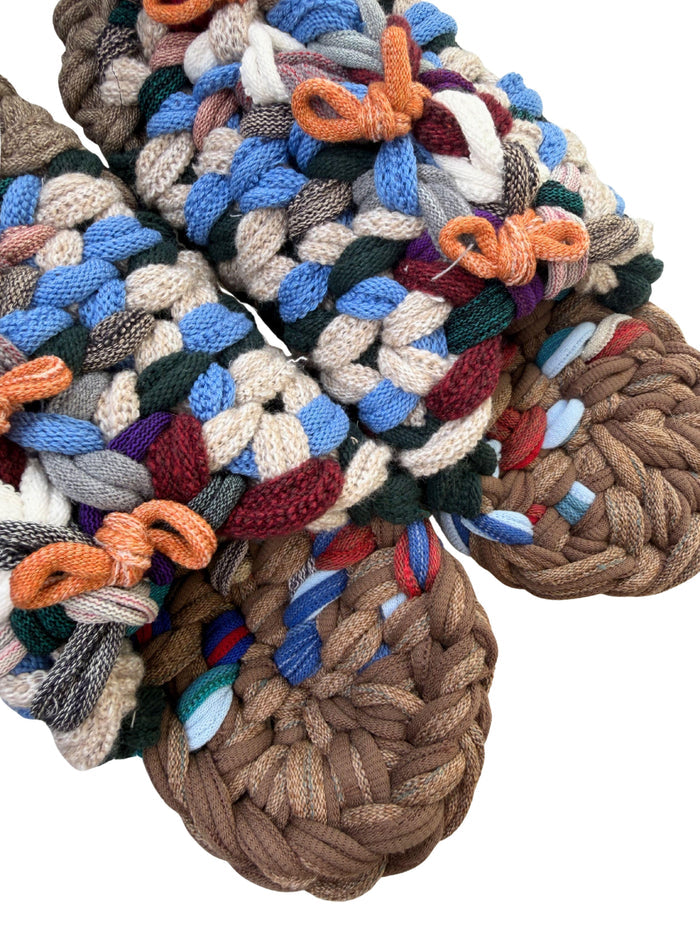 XL | Knit up-cycle slippers 2025-XL28 [XL] 27cm / Regular / 525g