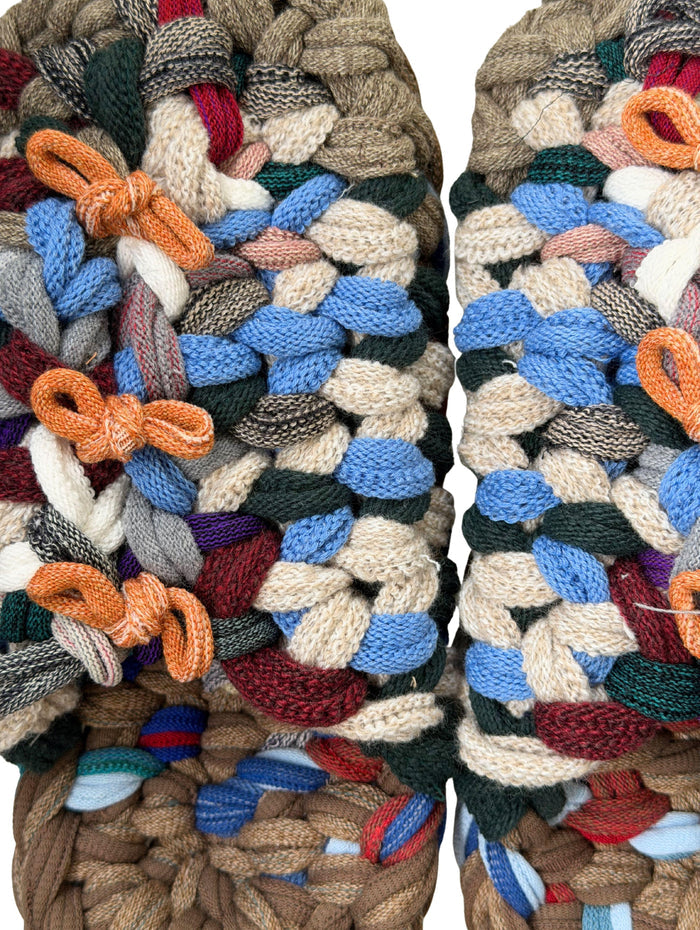 XL | Knit up-cycle slippers 2025-XL28 [XL] 27cm / Regular / 525g