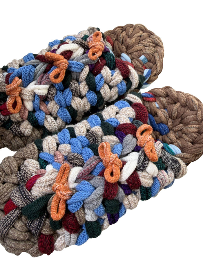 XL | Knit up-cycle slippers 2025-XL28 [XL] 27cm / Regular / 525g
