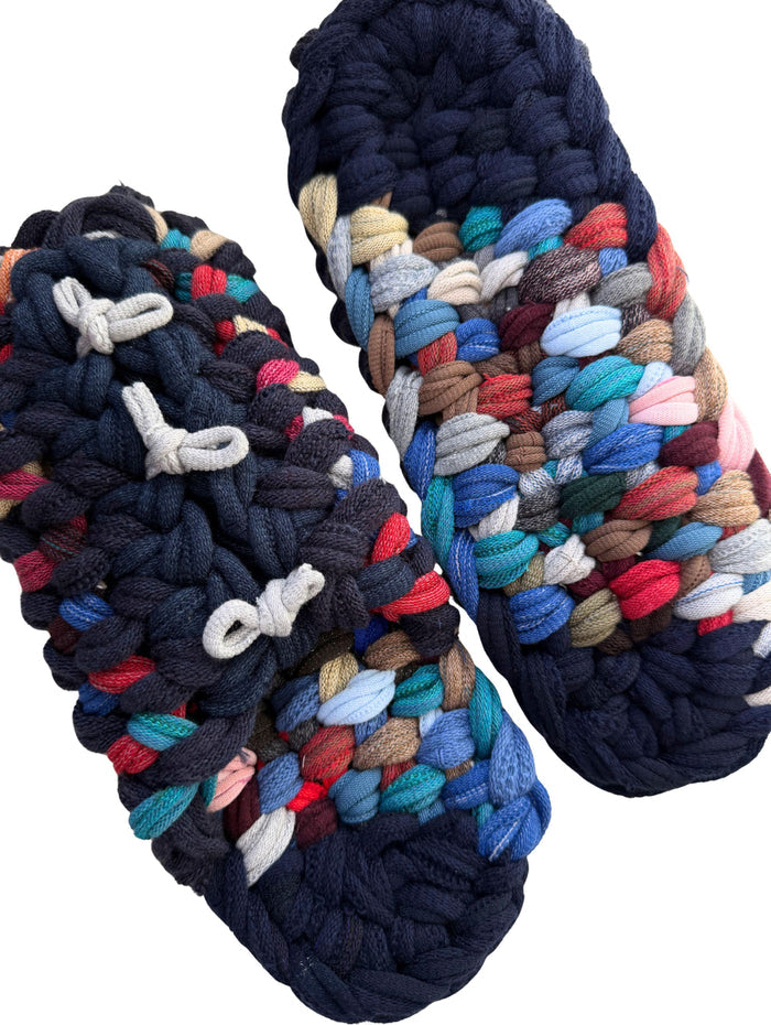 XL | Knit up-cycle slippers 2025-XL29 [XL] 29cm / Regular / 530g