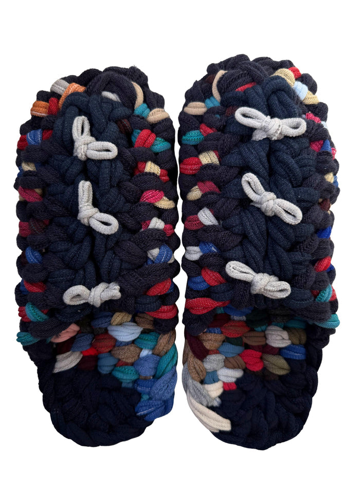 XL | Knit up-cycle slippers 2025-XL29 [XL] 29cm / Regular / 530g