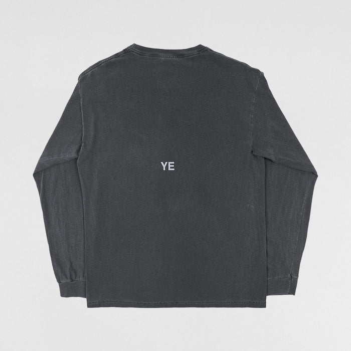 Ye 2018 Wyoming Album Artwork Long Sleeve in Washed Grey