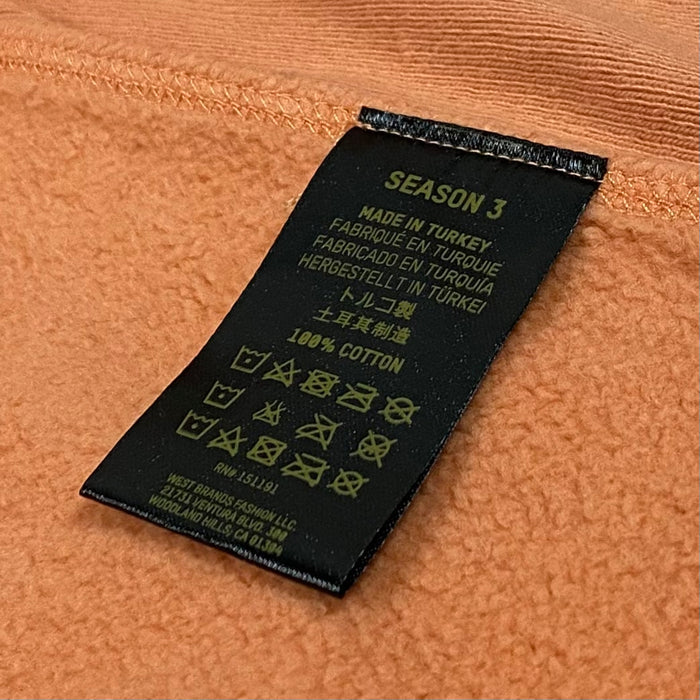 Yeezy Season 3 Warning Orange Hoodie