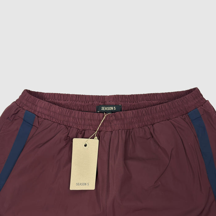 Yeezy Season 5 Crest Track Pants In Oxblood