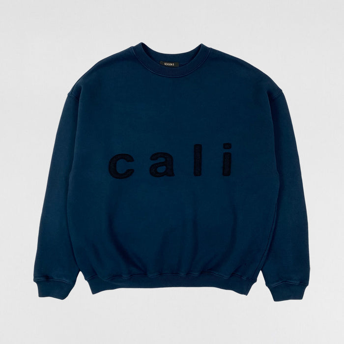Yeezy Season 5 Felt Appliqué Cali Crewneck In Luna