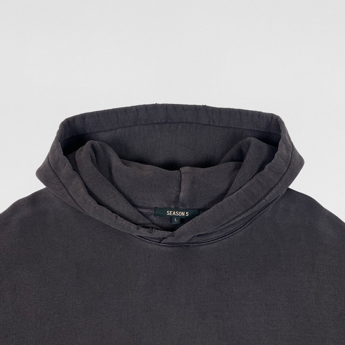 Yeezy Season 5 Over Dyed Hoodie In Ink